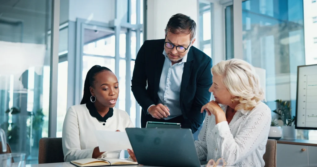 Professionals Working