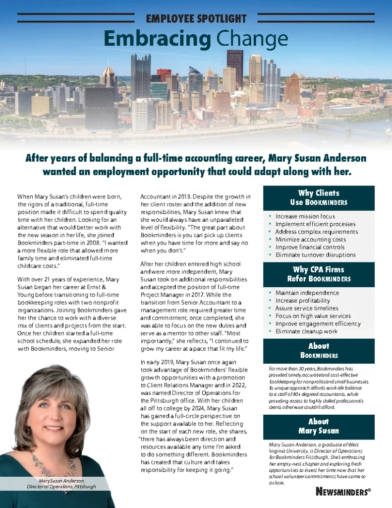 Employee Spotlight Mary Susan Anderson